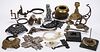 ASSORTED METAL LAMP PARTS, UNCOUNTED LOT