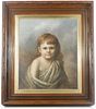 Hal Morrison Signed Oil "Portrait of a Young Girl"