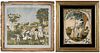 Three Silk and Needlework Pictures