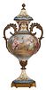 French Sevres Style Bronze Mounted Porcelain Vase