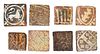 Eight Medieval British/Continental Heraldic Tiles