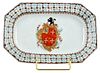 Chinese Export Armorial Porcelain Tray, Chase