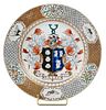 Chinese Export Armorial Porcelain Plate, Bisse