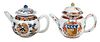 Two Chinese Export Armorial Porcelain Teapots, Frederick and Walker