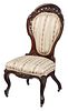 Belter Attributed Rococo Revival Carved Laminated Rosewood Side Chair