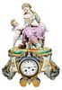 Napoleon III Figural Mantel Clock Retailed by Prudent Mallard
