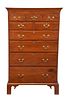 Pennsylvania Chippendale Walnut Tall Chest of Drawers