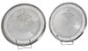 Two Randahl Sterling Trophy Footed Trays