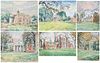 Six WPA Watercolors of Virginia Historic Sites