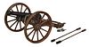Miniature Wood and Metal Black Powder Cannon