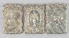 ENGLISH STERLING, AMERICAN COIN SILVER, AND POSSIBLY OTHER CARD CASES, LOT OF THREE