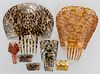 ASSORTED ANTIQUE / VINTAGE HAIR COMBS, LOT OF SEVEN