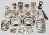 TIFFANY & CO. AND OTHER STERLING SILVER, PEWTER, AND METAL BARWARE / DRINKING ARTICLES, LOT OF 23