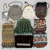ANTIQUE AND VINTAGE MICRO-BEADED AND OTHER PURSES, LOT OF NINE