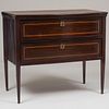 Louis XVI Provincial Inlaid Mahogany Commode, Possibly Belgian