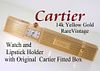 Vintage Cartier 14k Gold Watch Lipstick Holder