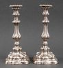 Austrian Silver Candlesticks, Pr., c 1880-1890