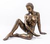 Victor Salmones Attr. Nude Woman Bronze Sculpture