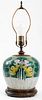 Chinese Famille Verte Ginger Jar Mounted Lamp