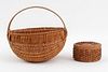 Vintage American Hand-Woven Baskets, 2