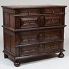 Charles II Carved Oak Chest of Drawers