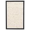 Mary Todd Lincoln Autograph Letter Signed on Lincoln Assassination Conspiracy