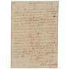 James Monroe Docketed Letter by Edward Carrington