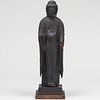 Chinese Lacquered Wood Figure of Buddha