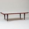 Modern Bone Inlaid and Stained Wood Eggshell Lacquer Low Table