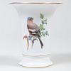 Meissen Porcelain Vase Decorated with a Bird