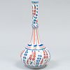 Iznik Style Porcelain Bottle Vase