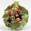 Lady Anne Gordon Porcelain Model of Berries and Cherries on a Leaf