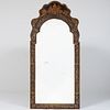 Queen Anne Style Black Japanned and Parcel-Gilt Pier Mirror