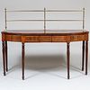 Fine George III Brass-Mounted Inlaid Mahogany Serving Table