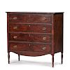 A Fine New England Paint-Decorated Sheraton Chest of Drawers