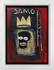 Oil on canvas in the style of Jean Michel Basquiat