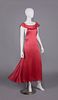 CREPE BACK SATIN EVENING GOWN, 1930s