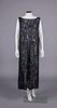 TABARD STYLE SEQUIN ENCRUSTED EVENING DRESS, 1920s