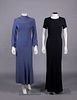 TWO CREPE EVENING DRESSES, LATE 1930s