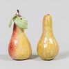 Two Lady Anne Gordon Porcelain Models of Pears