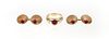 14K Cabochon Ruby Ring Cufflink Set