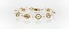 18K Gold Bead Cultured Pearl Bracelet