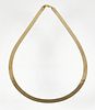 10K Herringbone Chain Necklace