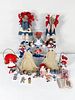 RAGGEDY ANN AND ANDY WOODEN CERAMIC ITEMS