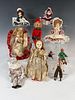 ASSORTED COLLECTION OF SMALL VINTAGE DOLLS