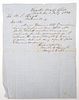 Civil War Letter Discussing Vinegar Supply