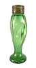 Antique Green Art Nouveau Glass Vase