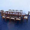 Chinese Dining Table w/ Ten Chairs