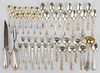 GORHAM AND WHITING MFG. CO. STERLING SILVER SERVING UTENSILS AND FLATWARE, LOT OF 46