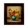 Maly Vintage Artist Signed Oil Painting on Board, Still Life